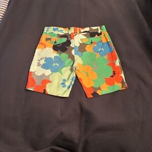 Floral Patterned Men's Flat Front Shorts
